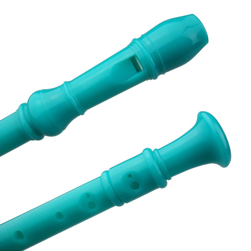 Kasteco 2 Pack German Style 8 Hole-3 Piece Descant Soprano Recorders with Cleaning Rod, Black Storage Bag, ABS Material (Ivory White and Green) - Image 4